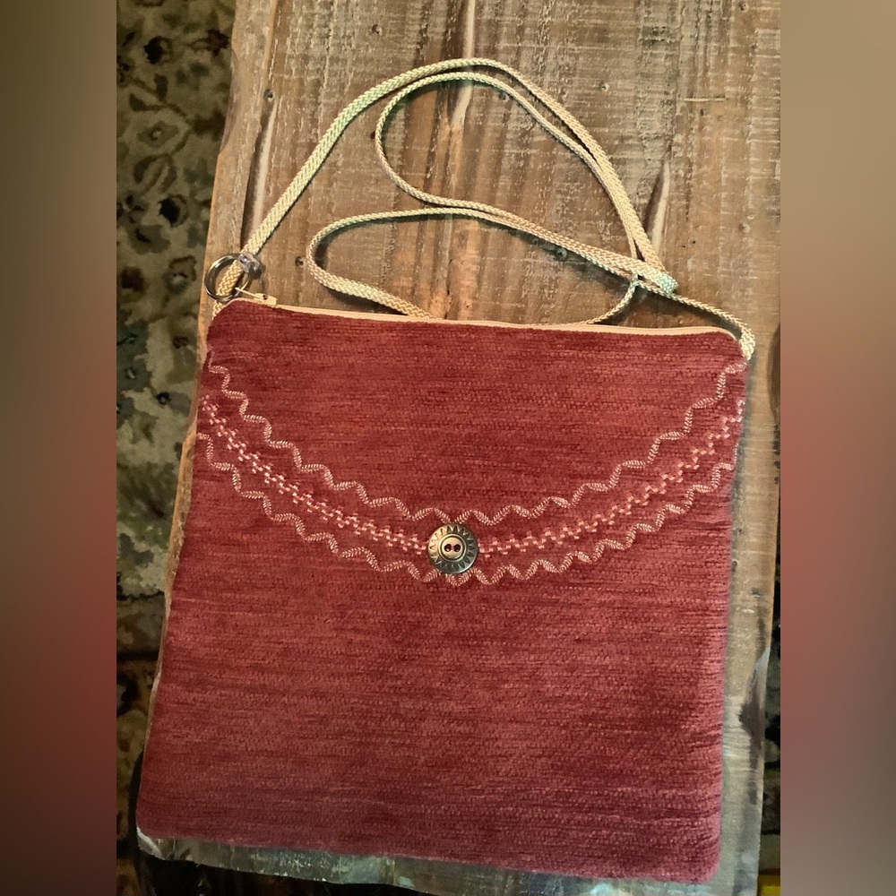 Handcrafted Fabric Party Shopping Crossbody Purse